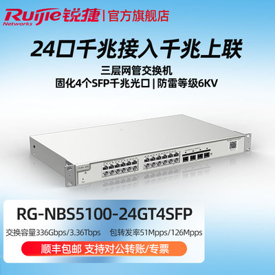 锐捷企业级千兆光网管交换机