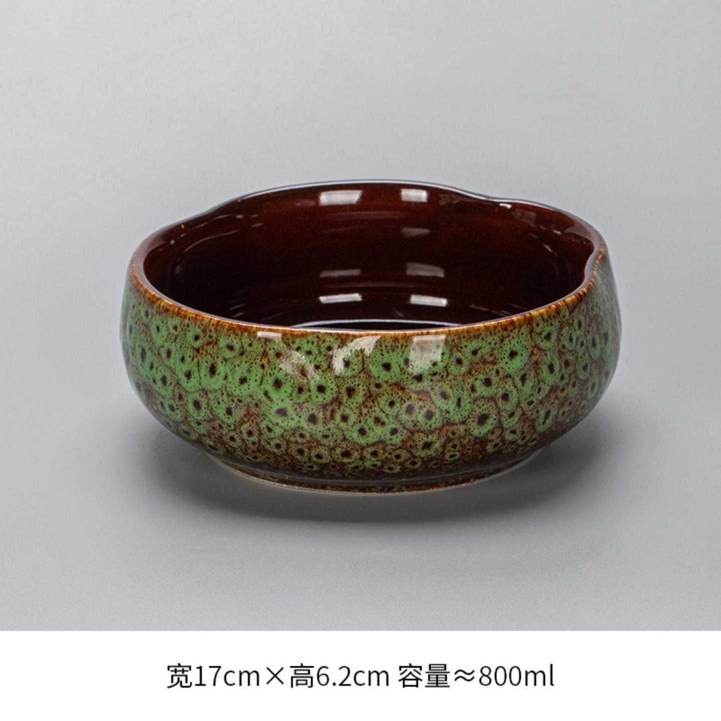 茶洗缸大号特大水盂功夫笔洗茶具盆配件大全陶瓷器精品家用品中式