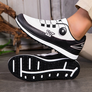 高尔夫球鞋男女鞋情侣款扣式防滑防水运动休闲时尚百搭彩鞋跨境