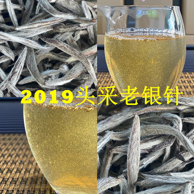 2019荒野头采白毫银针125g罐装茶
