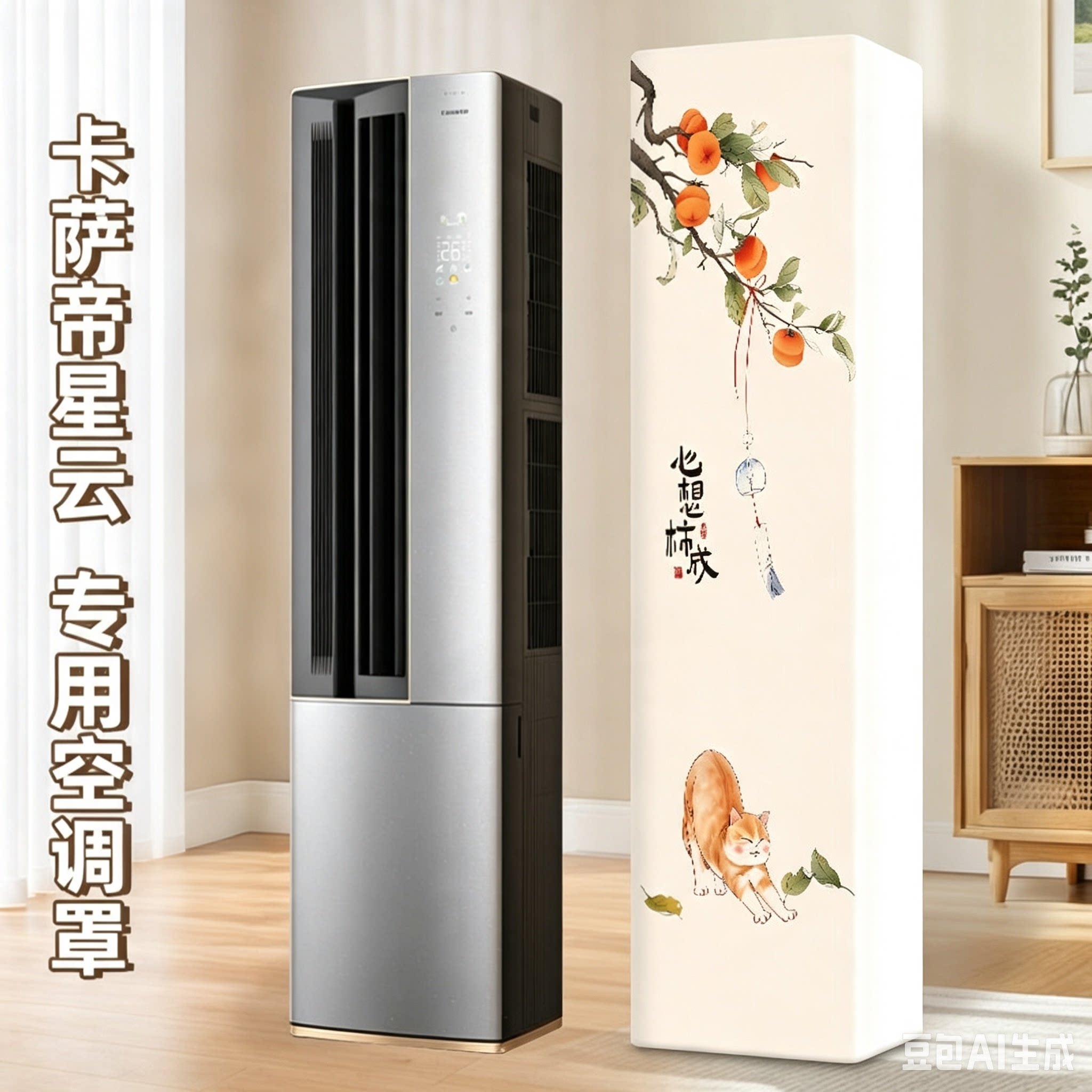 空调防尘罩立式方形柜机柜式卡萨帝星云专用2026新款全包空调罩子