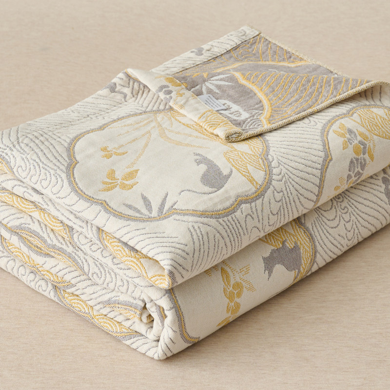 夏季纯棉纱布毛巾被办公室午睡空调毯子床上用毛毯夏凉被沙发盖毯