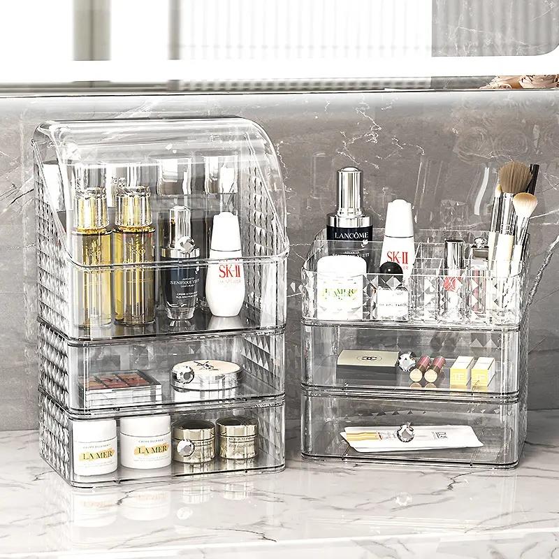 desktop makeup box dressing table drawer storagebox收纳箱