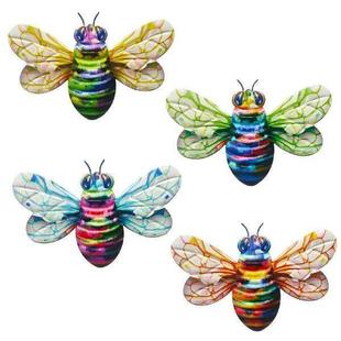 Decor Wall Ornament Sculpture Art Bee Garden Metal