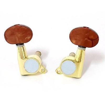 6Pcs 3R 3L Fully Enclosed Locking Tuning Pegs Enclosed