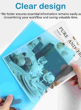 16 Pcs Folder Folders Paper Protective Sleeve Transparent