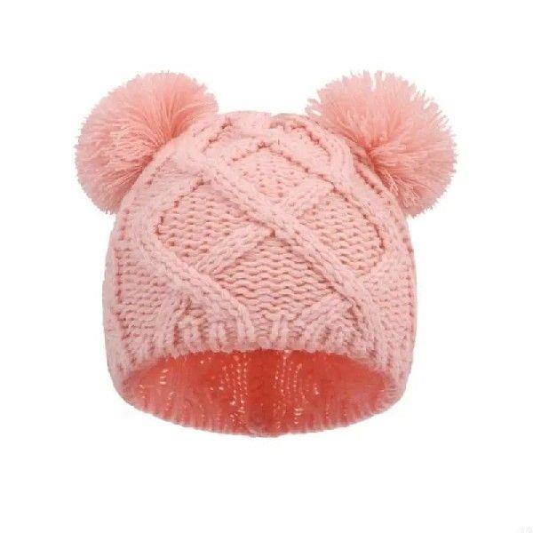 L8RB Adorable Newborn Baby Hat Cartoon Bear Soft Warm