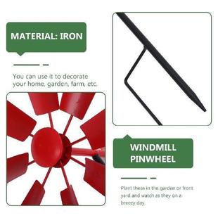 Toys Outdoor Yard Yellow Courtyard Windmill Iron Rotating