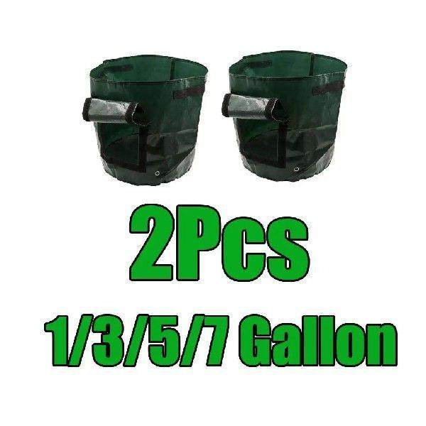 2x Garden Plant Vegetables Potato Grow Bags with Access