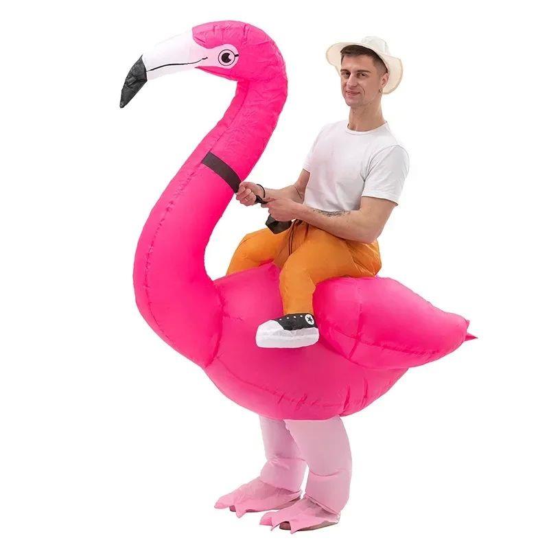 Adults Kids Inflatable Flamingo Costume Halloween Christmas