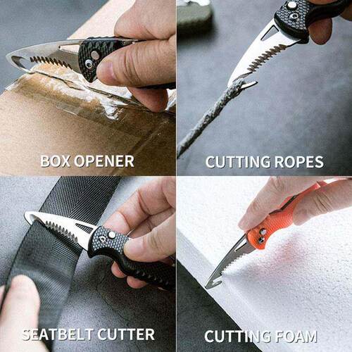 Portable Multifunctional Tool Knife Foldable Serrated Sharp