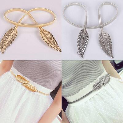 Leaves Elastic Stretch Waist Belt Ladies Girdle Waistband