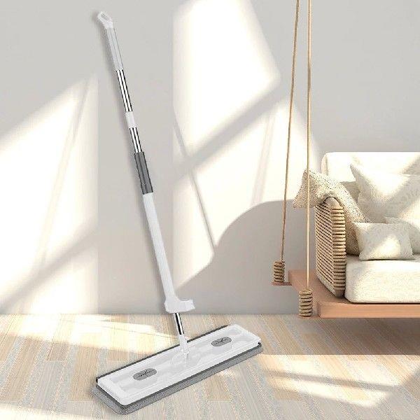 2/4/6Pcs Microfiber Pads Large Flat Mop 360-Degree Swivel