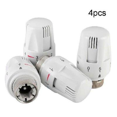 4pcs Thermostatic Head M30x1.5 Radiator Valve Heating