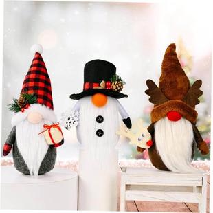 Christmas Clause Decorations Santa Doll Faceless faroot