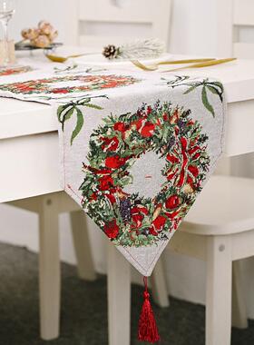 Christmas Table Runner Cloth Merry Christmas Decoration for