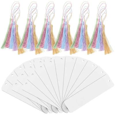 30 Sets Blank Clear Acrylic Bookmarks Rectangle Craft