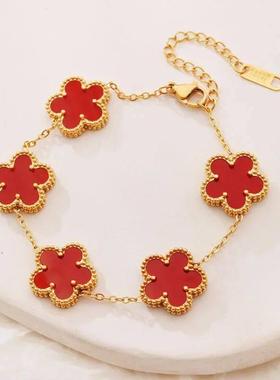 Fashion Four-leaf Clover Jewelry Design Bracelet Stainless S
