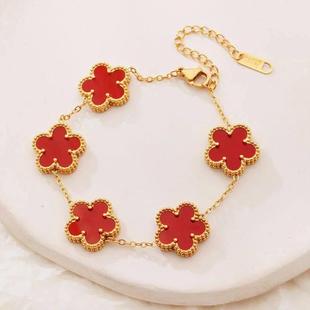 Fashion Four-leaf Clover Jewelry Design Bracelet Stainless S