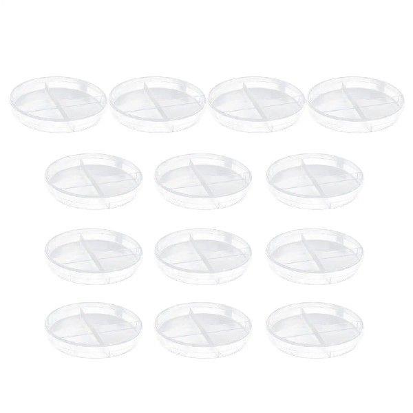 10 Pcs Cell Culture Dish Plastic Lab Supplies Four