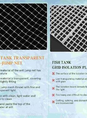 Aquarium Net Anti-jump for Fish Tank Artificial Moss
