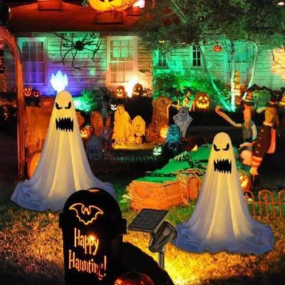 Halloween Light-up Standing Ghost Halloween Swing