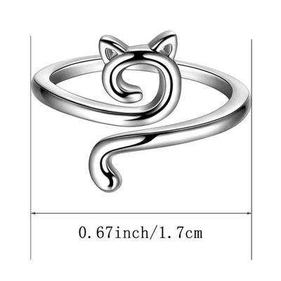 Weaving Ring Cat Crochet Rings Yarn Guide Ring Adjustable Kn