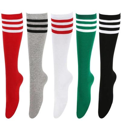 Black White Striped Long Socks Women Sexy Over Knee Thigh Hi