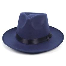 Fedora hat retro top hat woolen British jazz hat male Michae