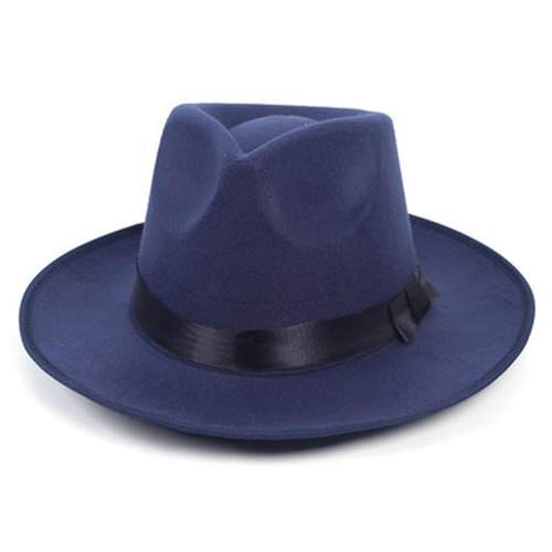 Fedora hat retro top hat woolen British jazz hat male Michae