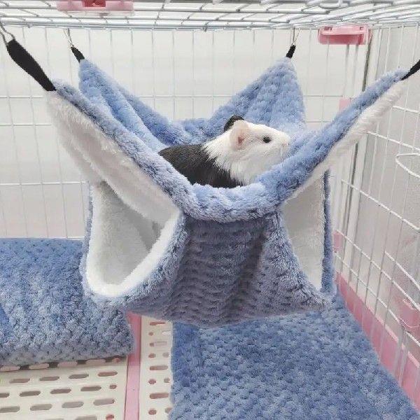 A6HD Hamster Warm Nest Hanging House Tunnel Hammock Small