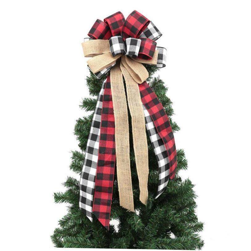 圣诞Christmas Tree Sequin ribbon bow Decoration scene layout