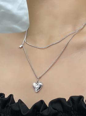 Double-layer Love Necklace tendy Internet Celebrity Neck Cha