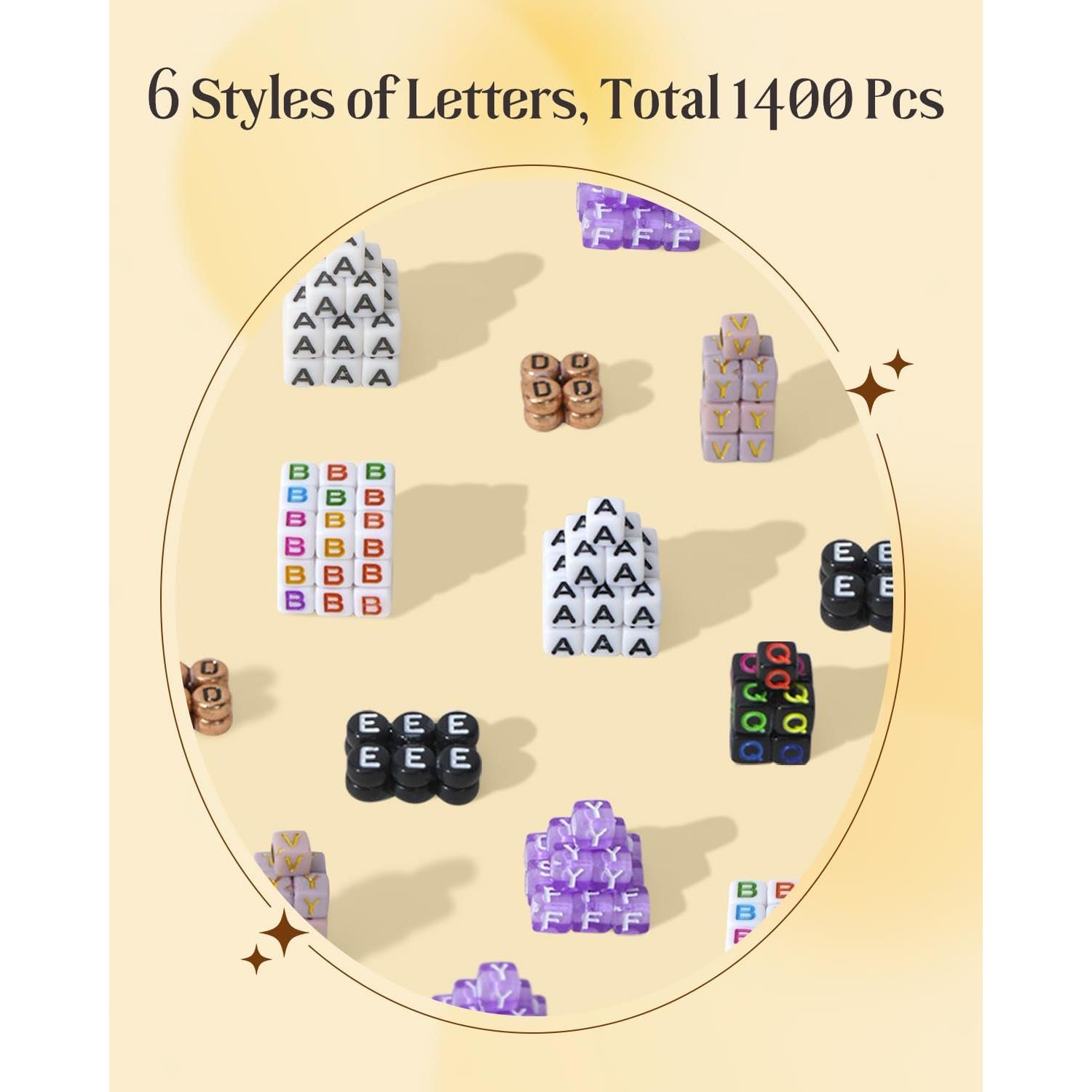 4 x 7 mm Letter Beads Friendship Bracelet Kit For Girls Gift