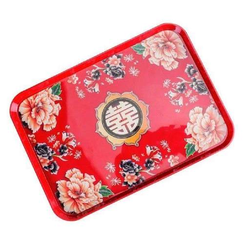 Snack Bowls Tea Tray Wedding Candy Serving Printing Chinese