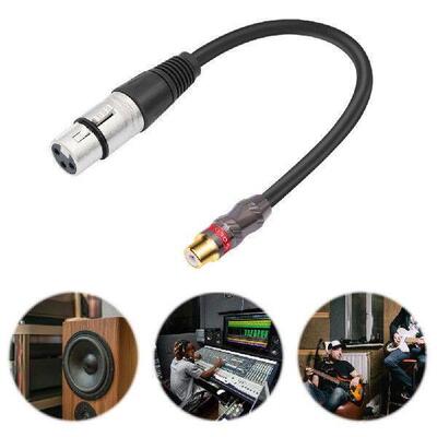 30Cm 3Pin XLR Female To RCA Female RCA Female To 3Pin-XLR