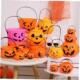 jar lantern jack Halloween pumpkin lid candy with bucket