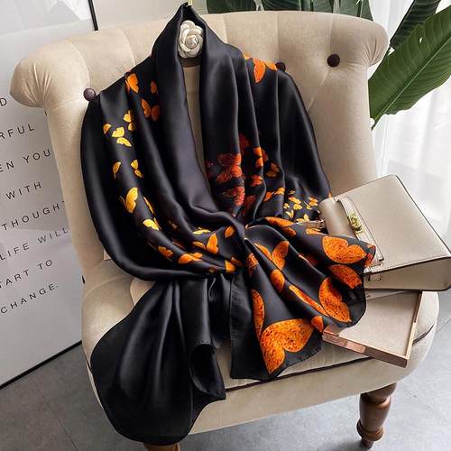 luxury brand women scarf fashion print silk scarves summer s
