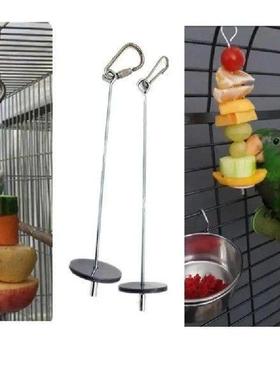 Birds Food Holder Bird Feeders Foraging Toys Stainless