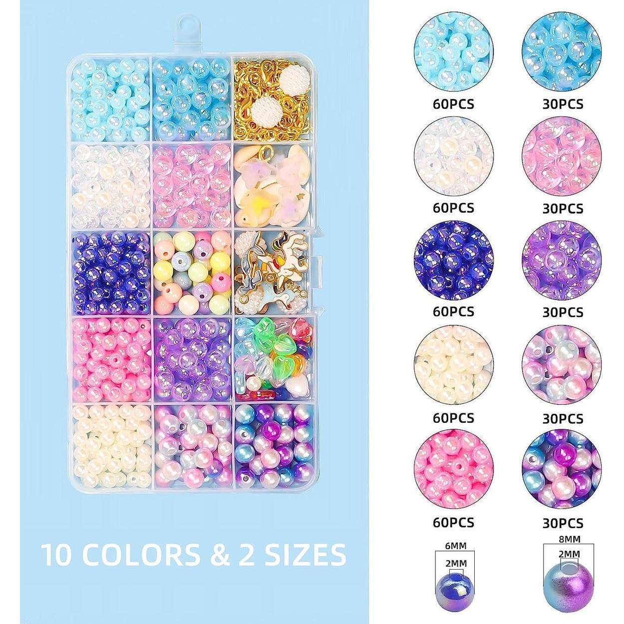 Mermaid Diy Charms Bracelet Making Kit For Girls Toy Gifts