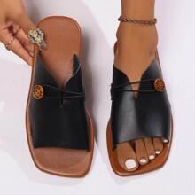 women flat sandals plus size 43 slippers大码沙滩凉鞋罗马拖鞋