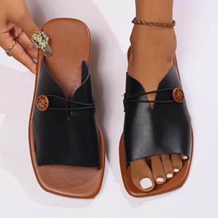 plus size 罗马拖鞋 flat 沙滩凉鞋 sandals slippers大码 women