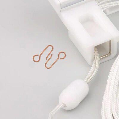 60 Pcs Curtain Track Hooks Black Metal Ceiling Drapes Rods