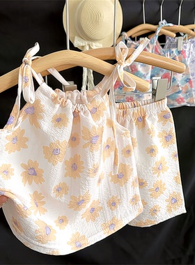 2024CZ搭-832012ET吊带男女套装时尚宝无袖新款百夏季洋小童