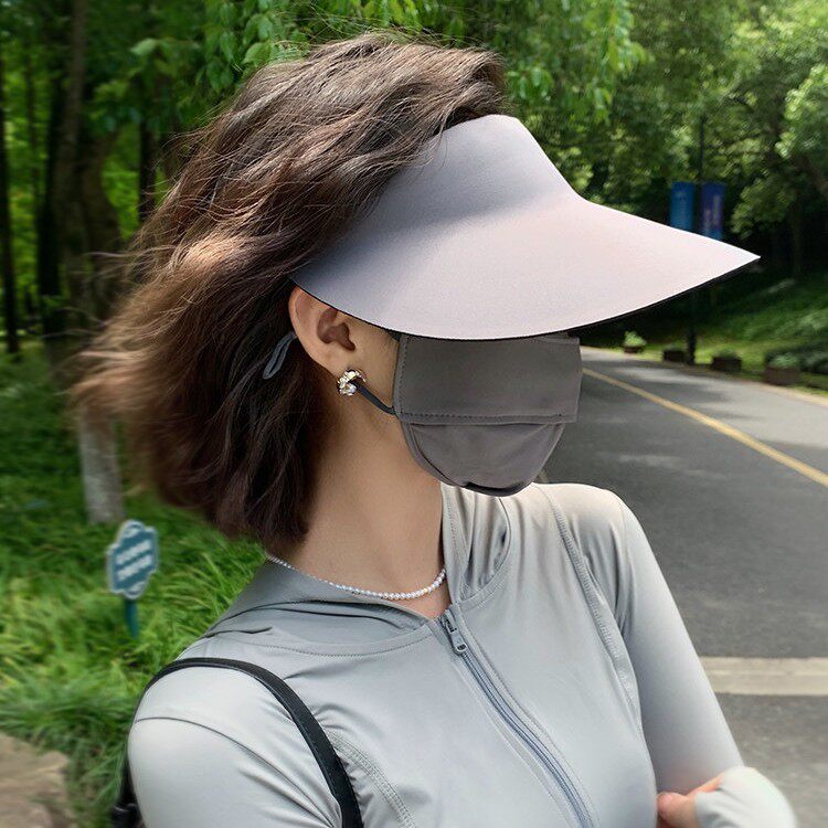 UPF50+女款2026新款大帽檐防晒帽夏防晒帽女空顶遮阳帽无痕软发带