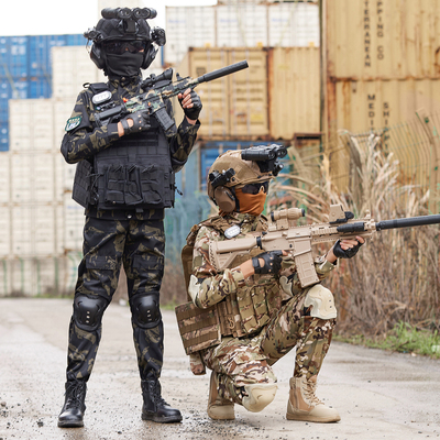 儿童迷彩服演出套装冬款加绒