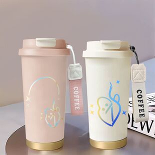 周深同款应援周边保温杯办公室简约便携不锈钢咖啡杯运动保冷水杯