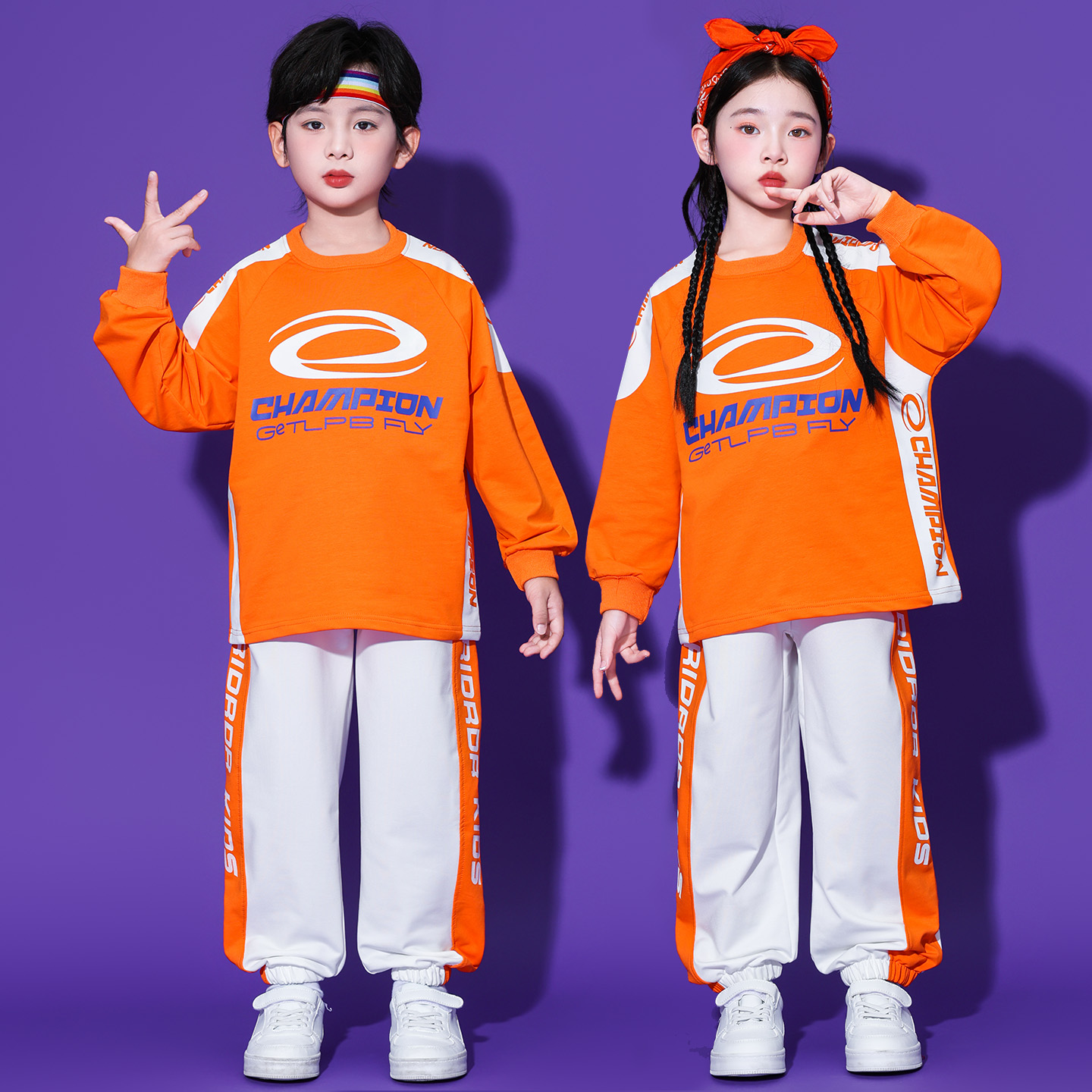 儿童啦啦队演出服套装