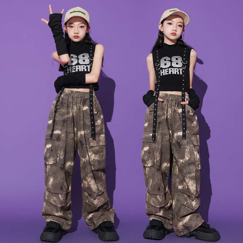 女童爵士舞嘻哈潮酷舞蹈表演服