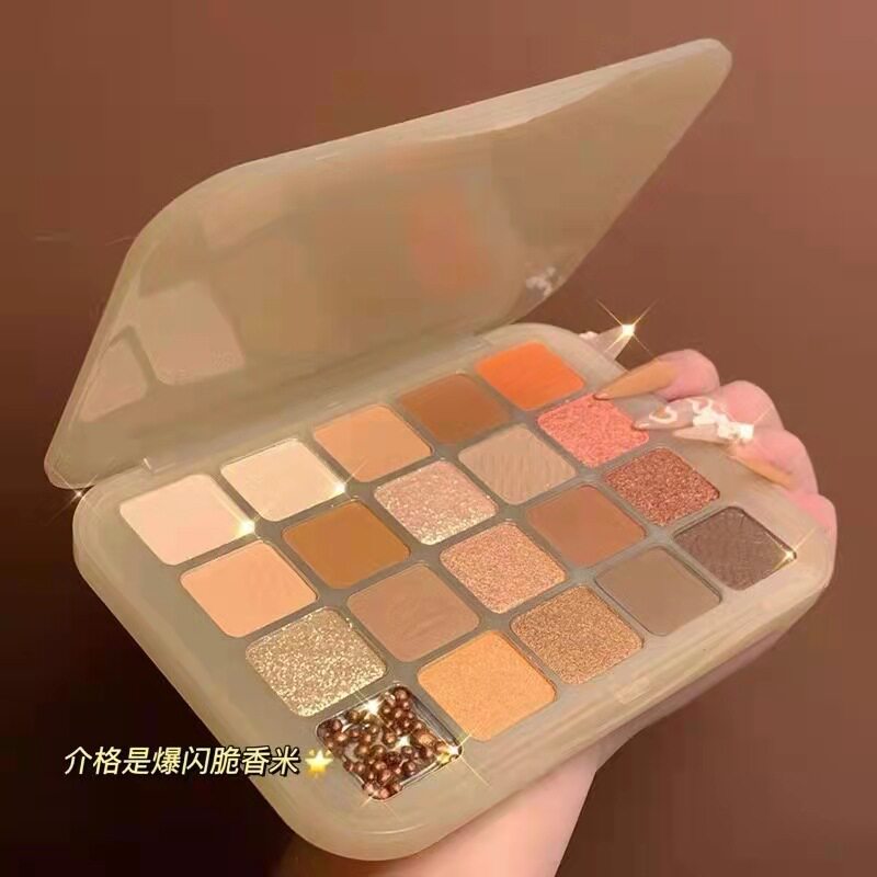 栗子20色眼影盘推荐网红爆款大地色哑光细闪修容超闪品牌